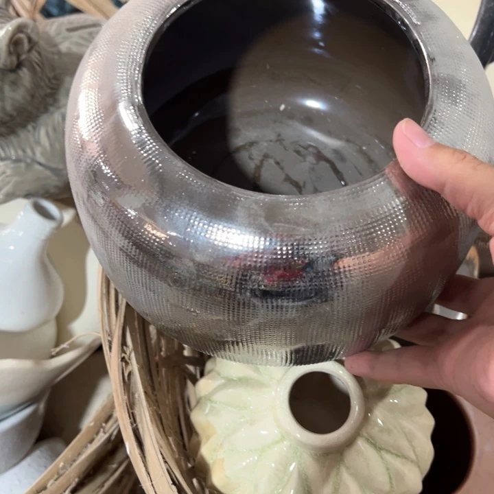 陶瓷花瓶摆件外贸出口微瑕捡漏高11口12公分