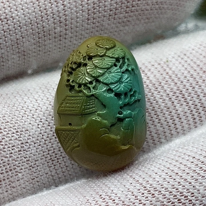 绿松石未镶嵌天然原矿 地大质检