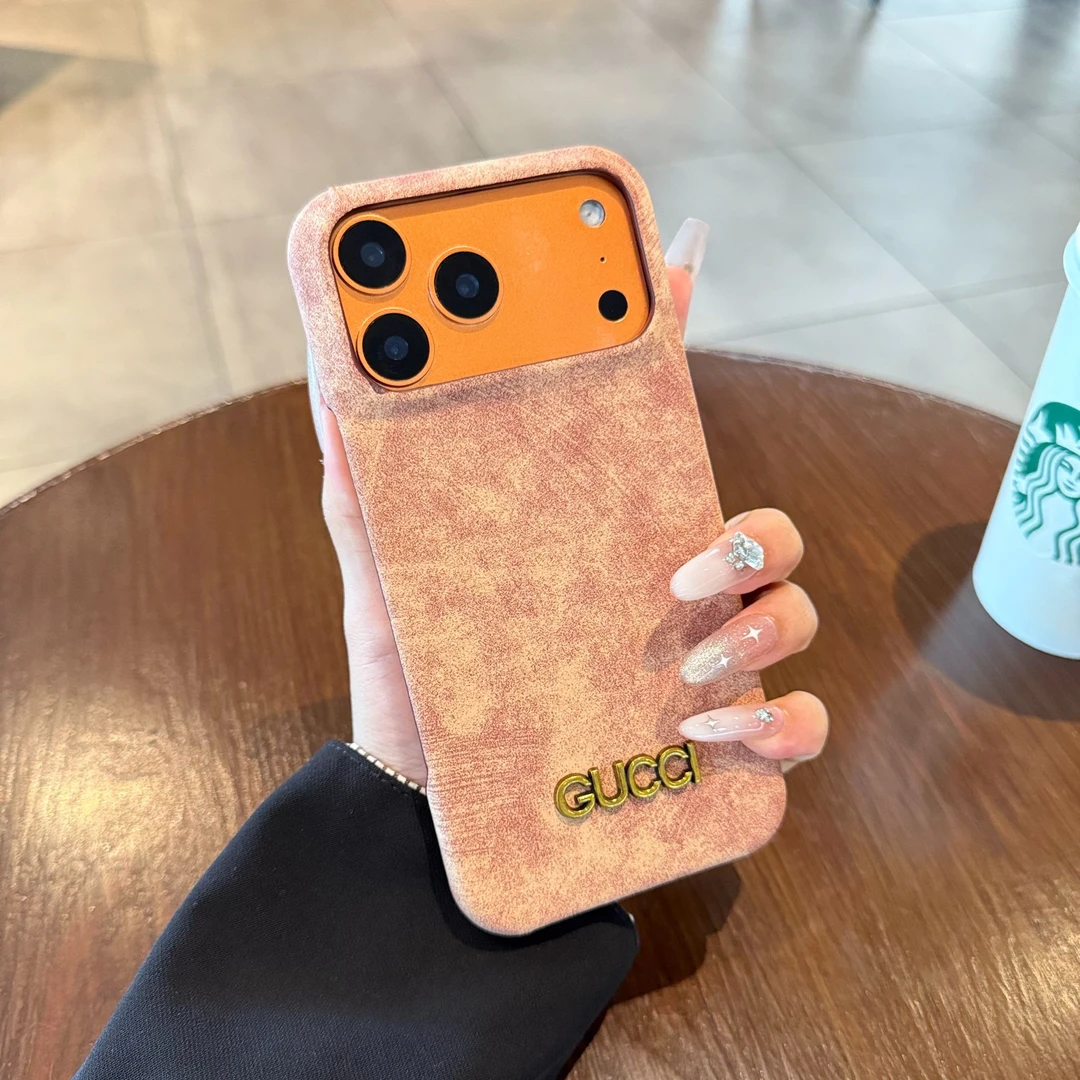 半包iPhone17promax橙色手机壳G家适用苹果16散热15耐脏14/13新款