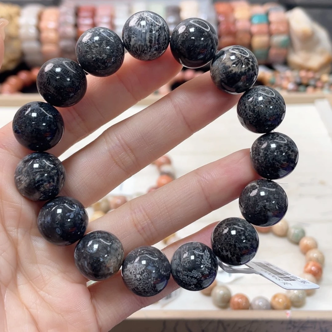 硅化珊瑚（珊瑚玉）手链未镶嵌煎****饼469