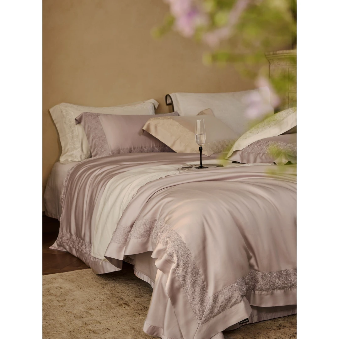 高奢超细旦天丝棉水溶花边高定四件套ML香格丽