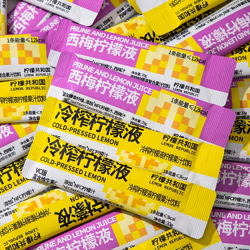 柠檬共和国冷榨柠檬液酸甜西梅浓缩维C果汁冲泡饮料方便速溶饮品