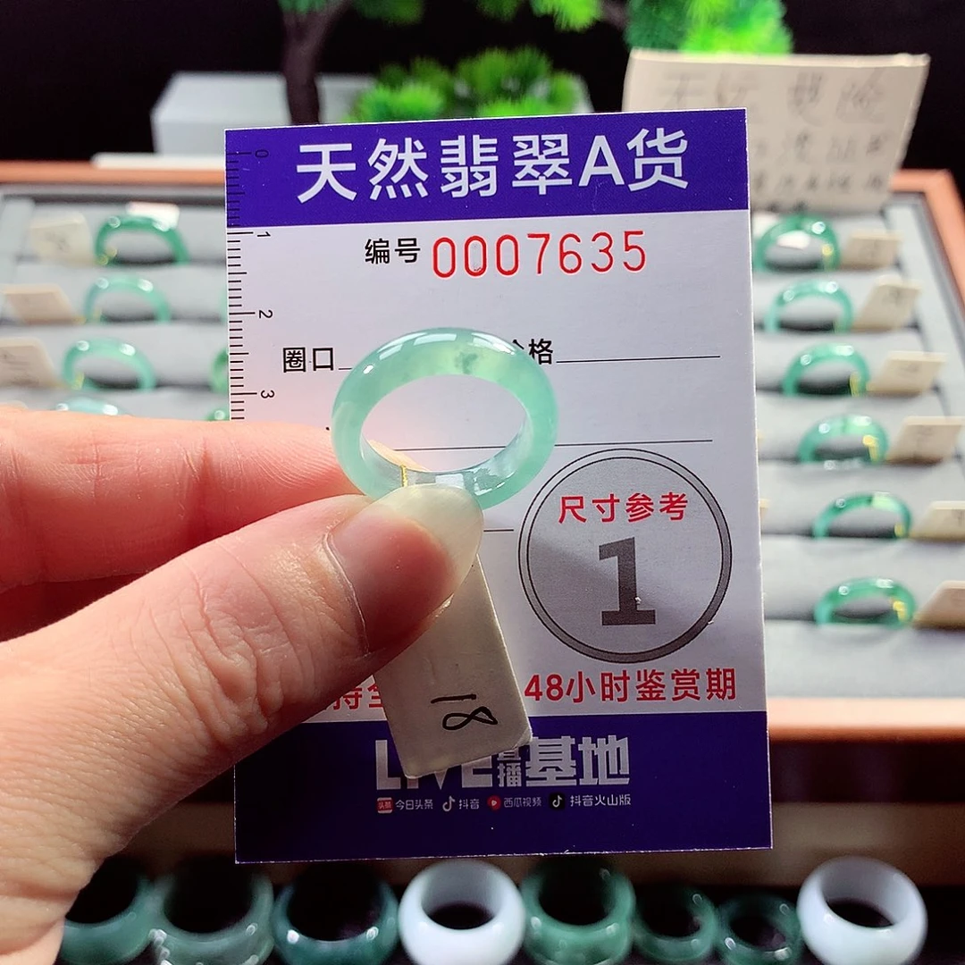 翡翠戒指未镶嵌18号