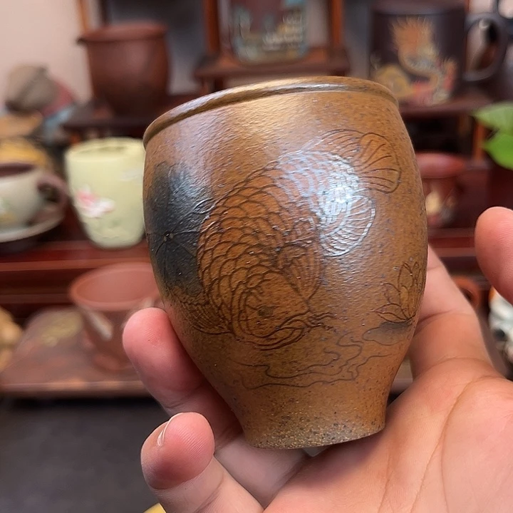 紫砂主人杯紫砂文淘高端紫砂主人杯