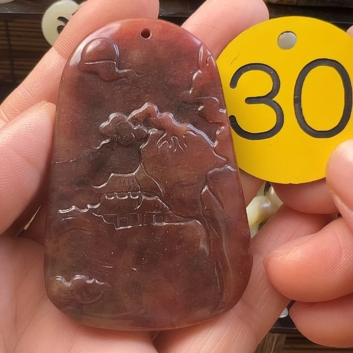 和田玉未镶嵌挂件