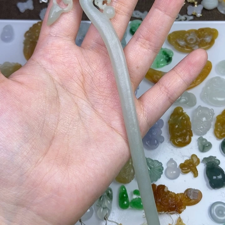 定制翡翠未镶嵌发簪