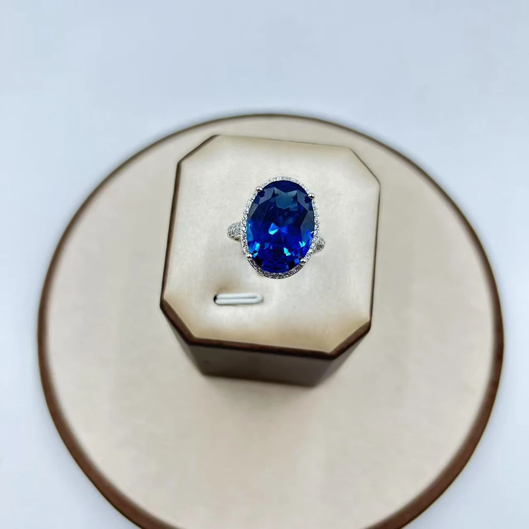 培育蓝宝石【涛涛专属】高奢臻品蓝宝石戒指  7075