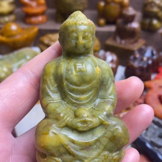 蛇纹石玉未镶嵌颈饰78