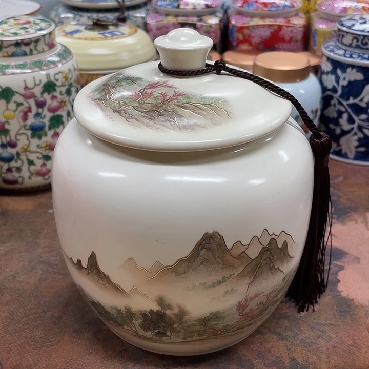 陶瓷罐茶叶罐密封罐储物罐