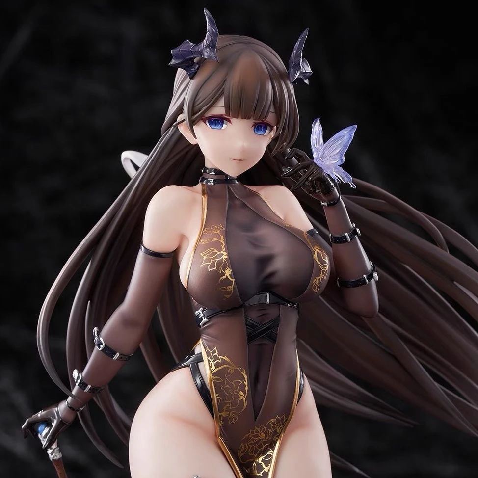 【优质版】莫焉恶魔美少女手办1/7模型摆件中国风旗袍美腿萌燃