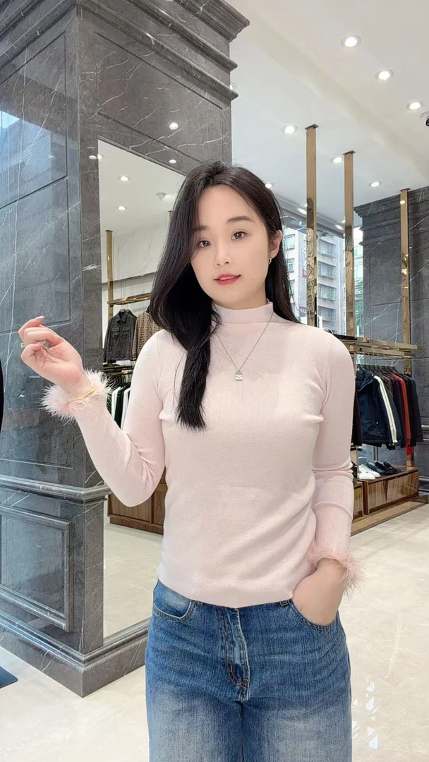 软糯高弹好搭配！新中式小衫打底衫国风纯色内搭上衣洋气冬6906#