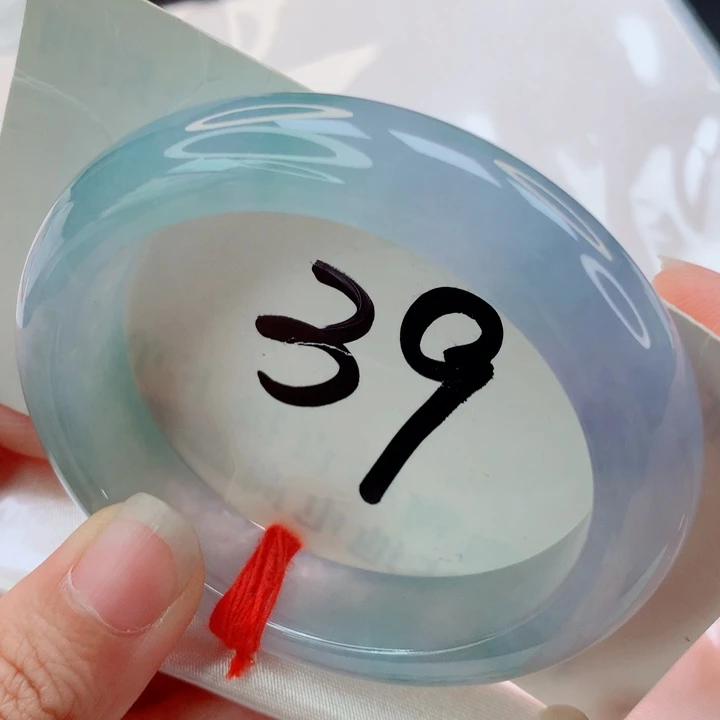 未镶嵌手镯（贵妃镯）翡翠冰春彩