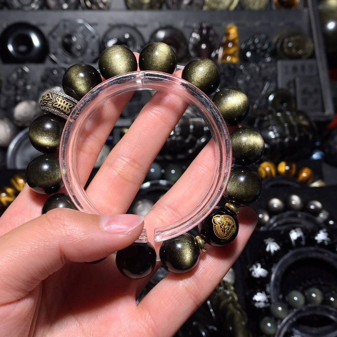 安****黑曜岩未镶嵌珠宝奇石