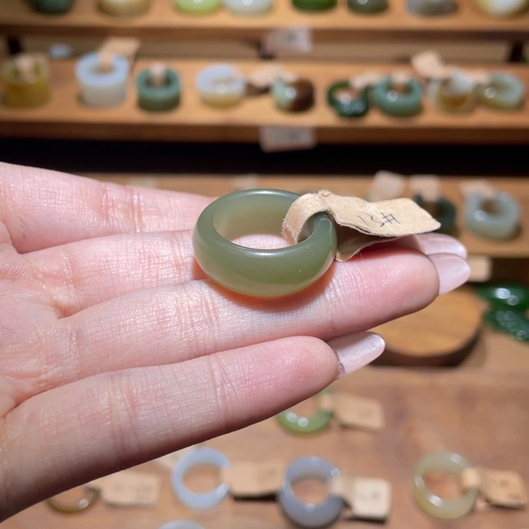 和田玉戒指未镶嵌A*16.5