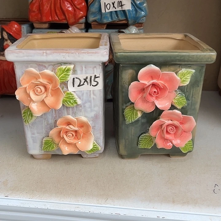 粗陶材质多肉花盆