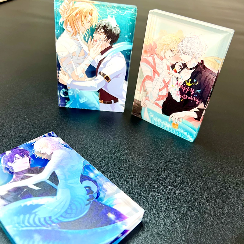 人鱼陷落卡砖立牌兰波白楚年周边新款亚克力砖桌面摆件