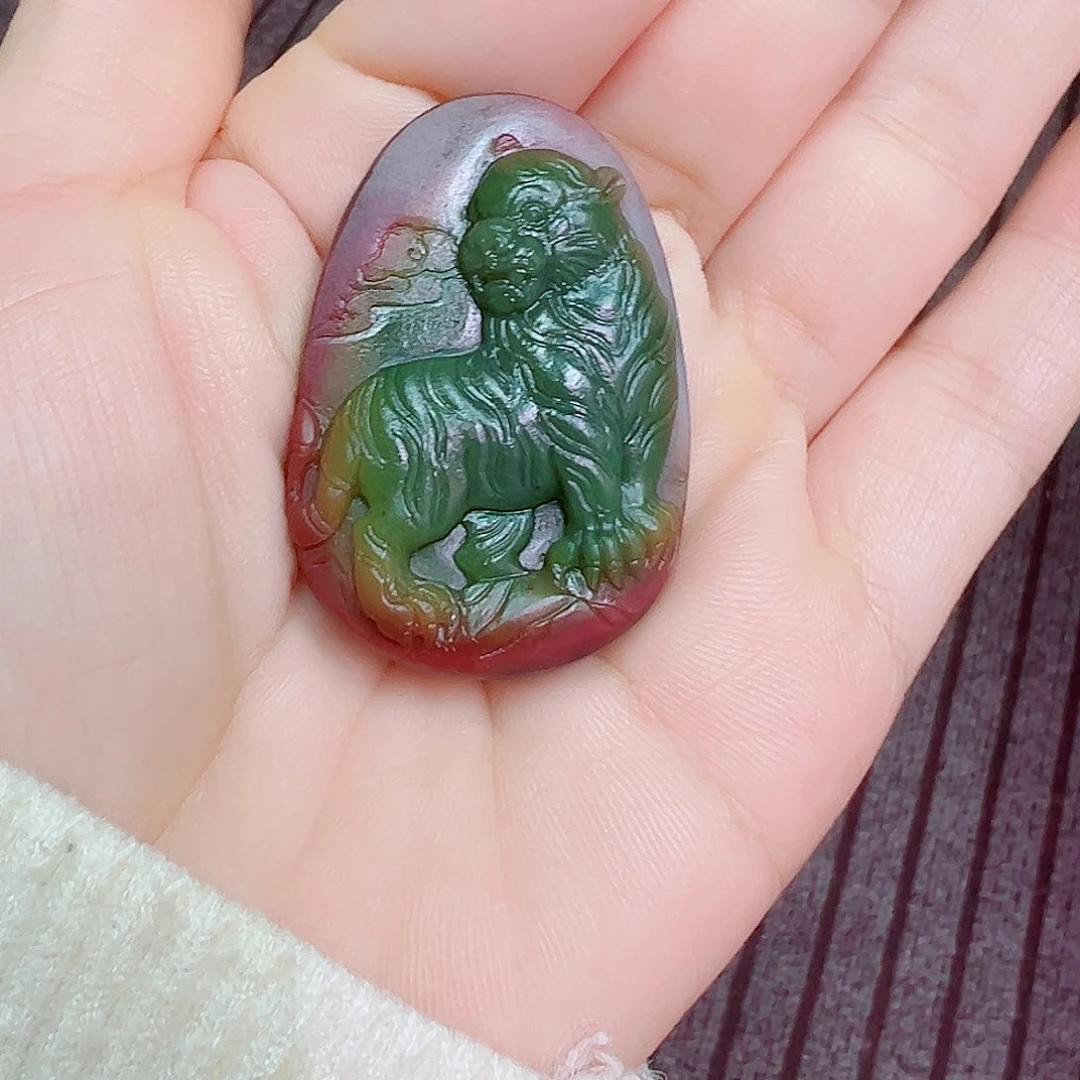 未镶嵌盐源定制石英质玉蔷**丁
