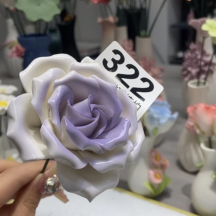 陶瓷纯手工捏花设计