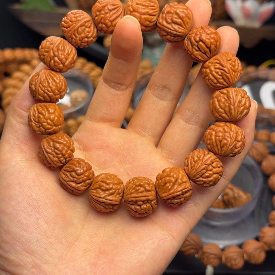 桃核手串野生满天星17尺寸