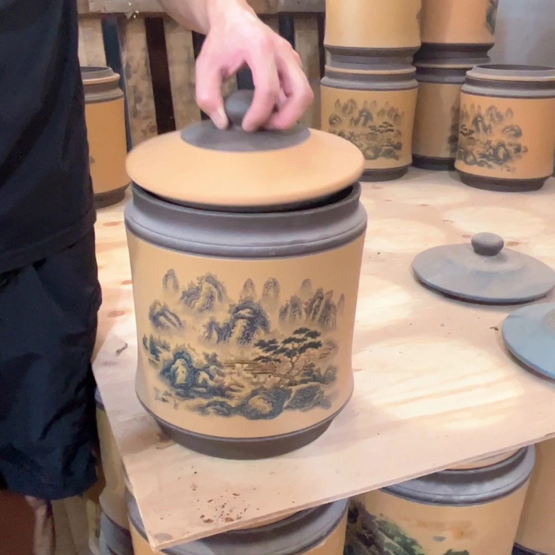 紫砂茶叶罐8 饼茶叶罐