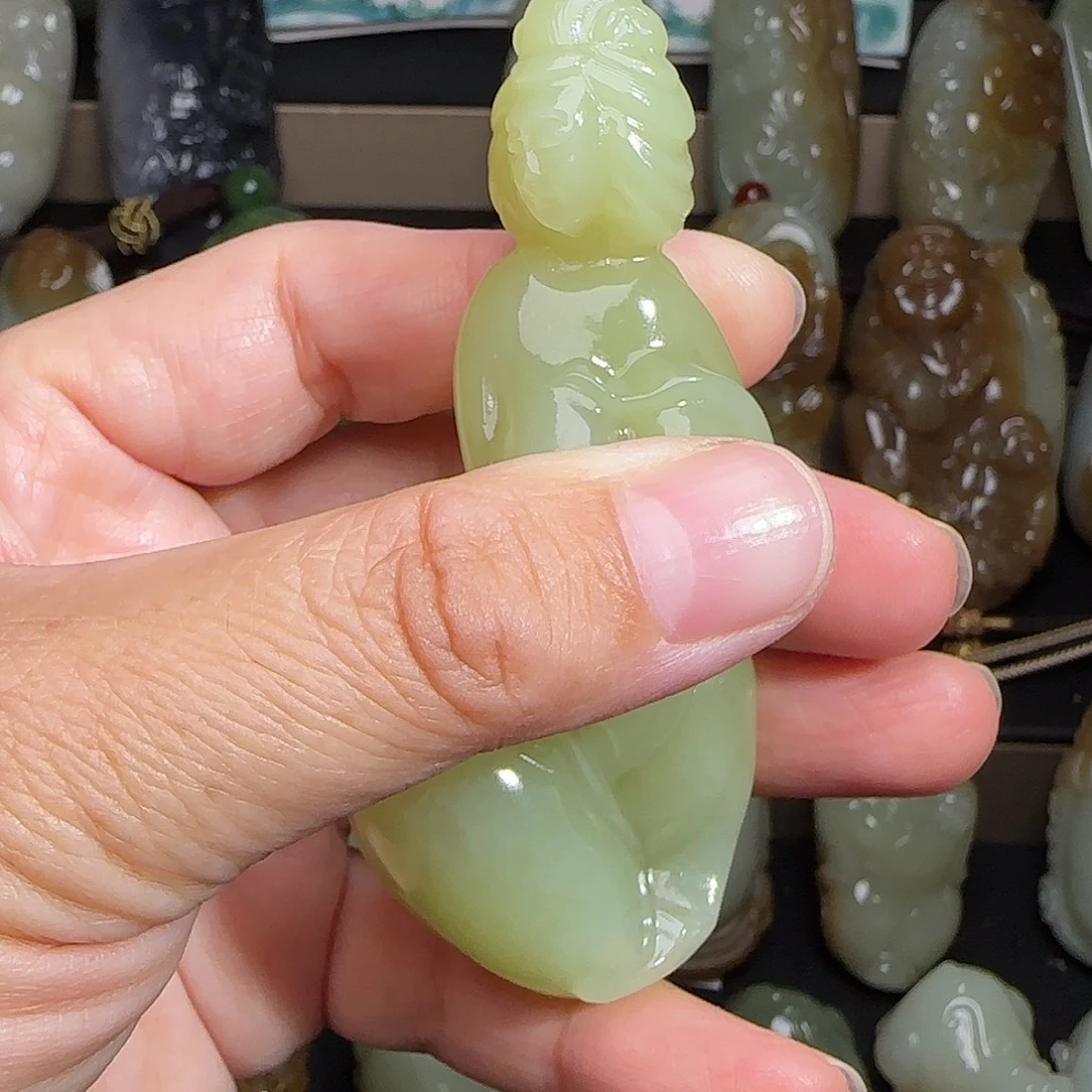 明***月颈饰未镶嵌和田玉