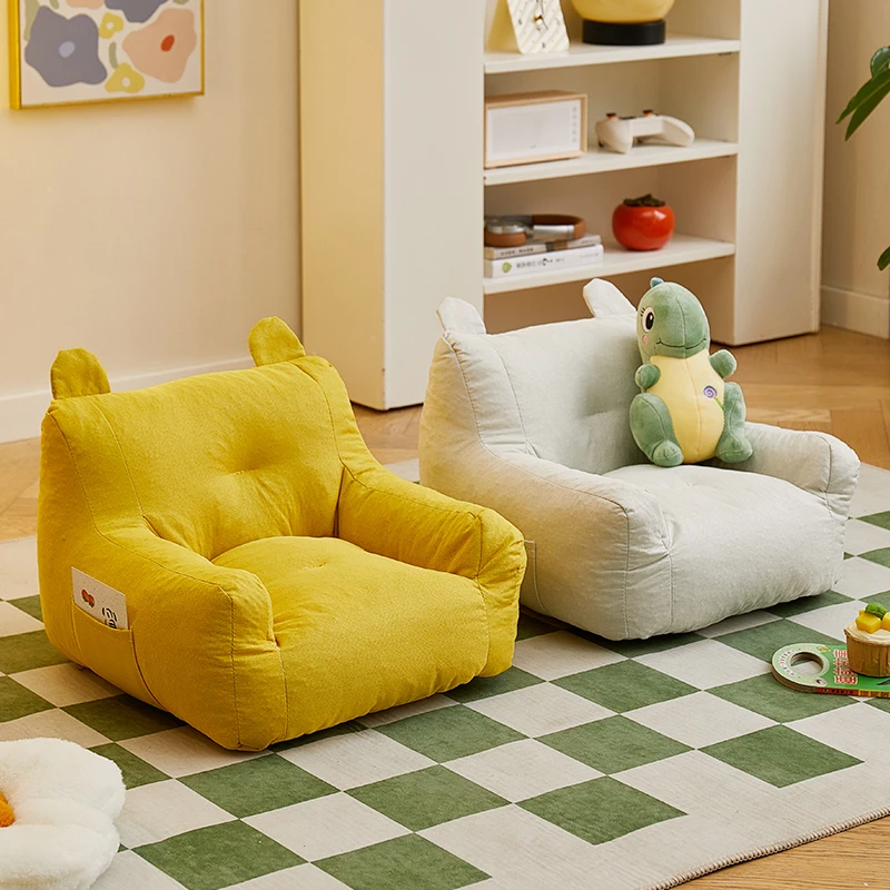 懒人沙发儿童阅读角宝宝拍照沙发椅幼儿园可爱卡通小熊婴儿小沙发