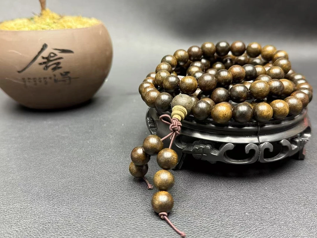 【小茜】FY072沉木圆珠手链1.0