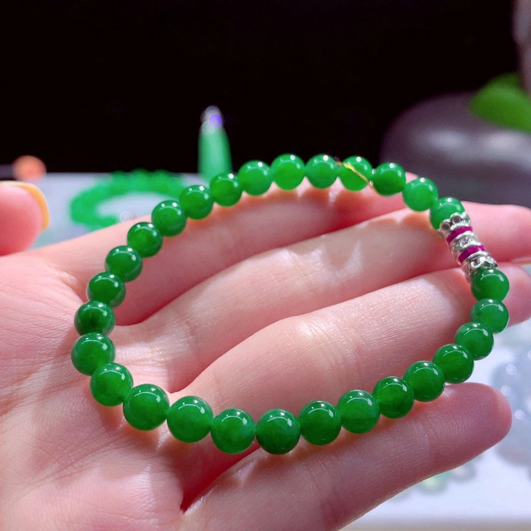 翡翠未镶嵌手串天然翡翠