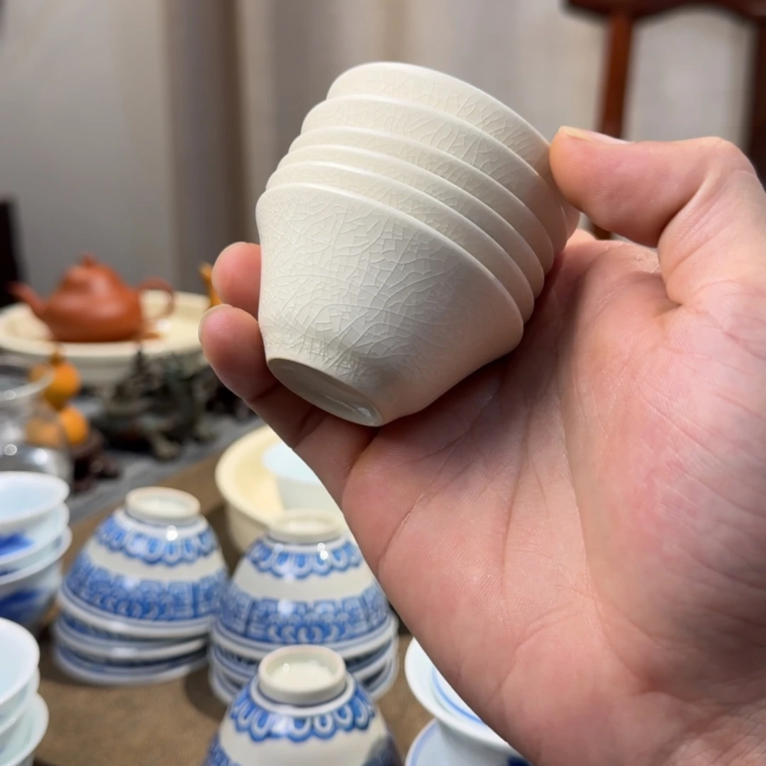 用***76只若深杯开片福利价