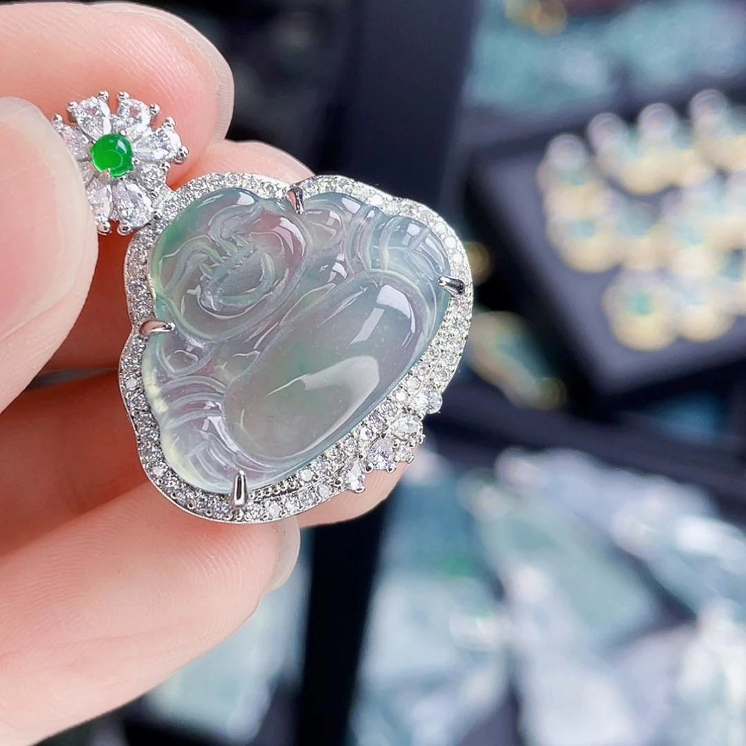 翡翠未镶嵌吊坠(不含链)