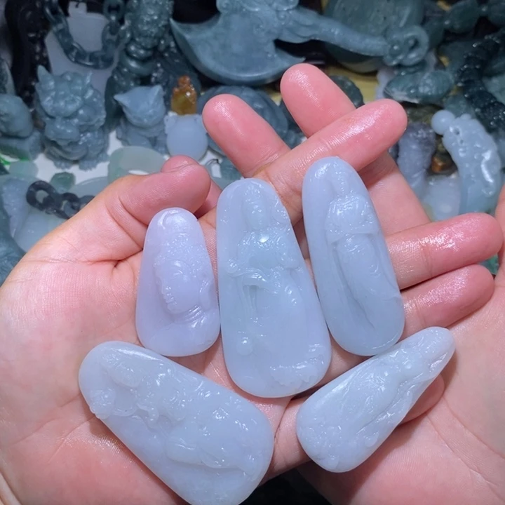 定制翡翠未镶嵌瘦***王毛毛