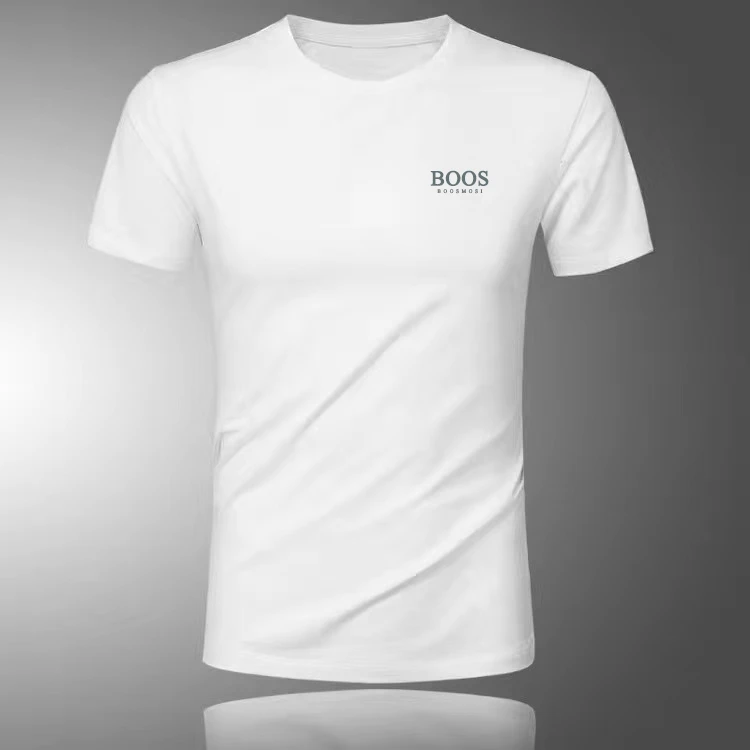 夏季丝光短袖T恤短袖t恤男生衣服高级感男士t恤短袖