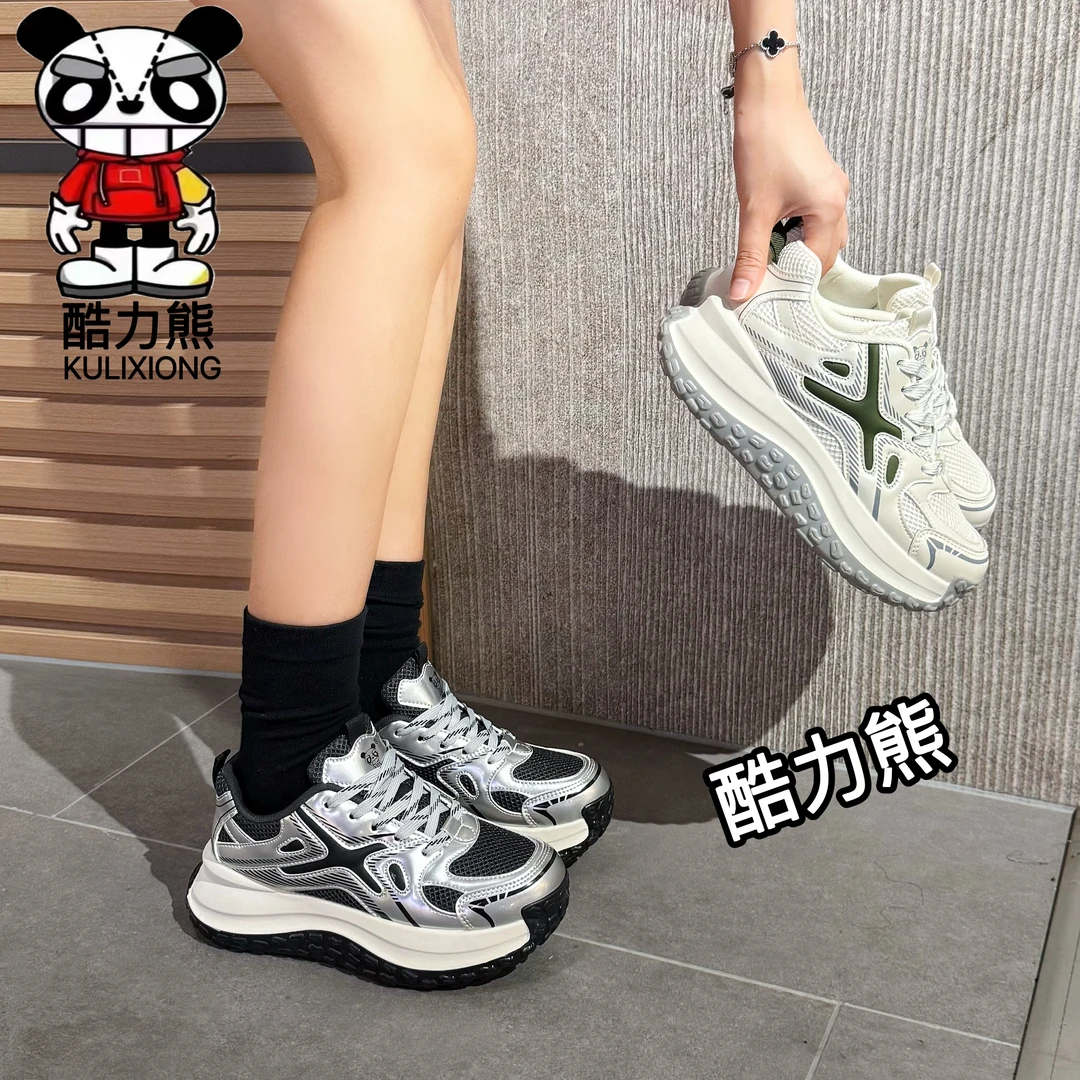 酷力熊欧若风休闲鞋女2025新款运动百搭假日风职场休闲风998
