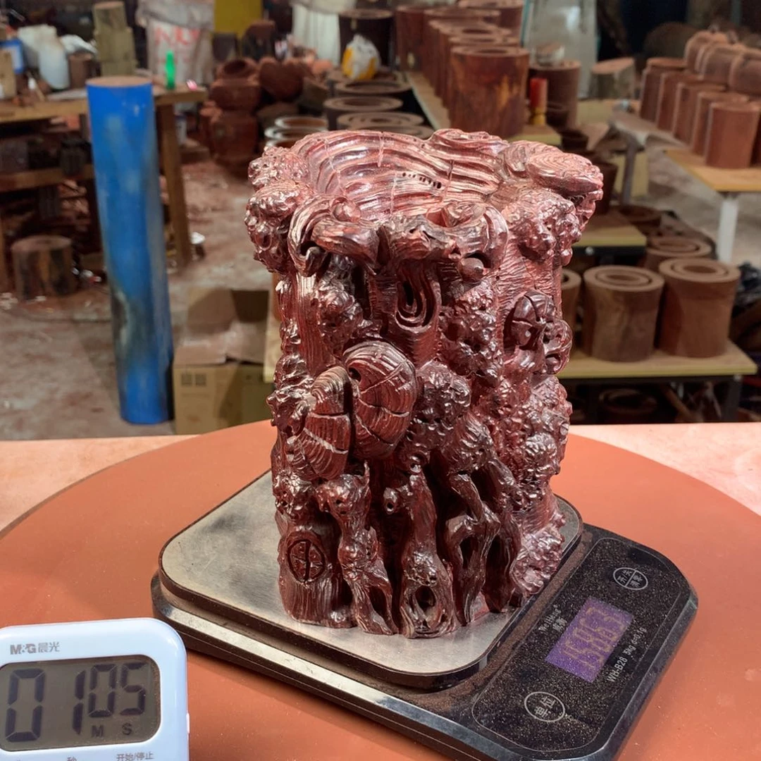 木洋**意笔筒放漏价工艺