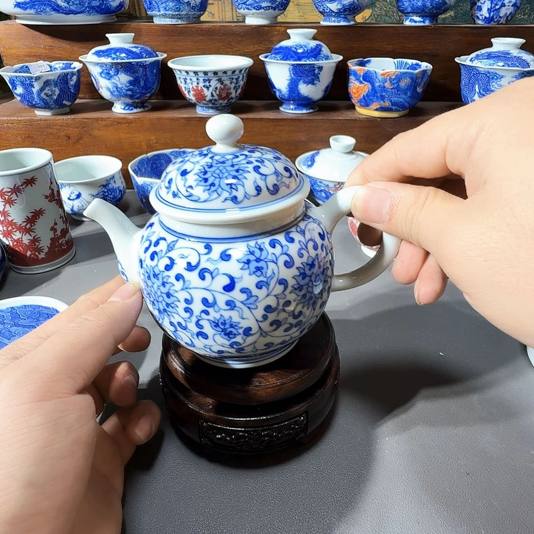 泥塑壶手工手绘哈哈哈