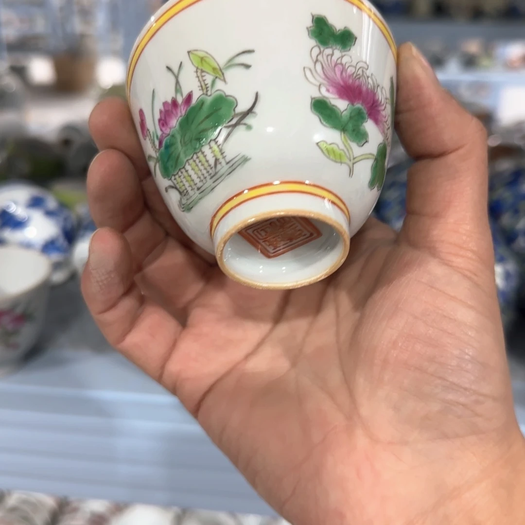 瓷片摆件手绘瓷器全部处理