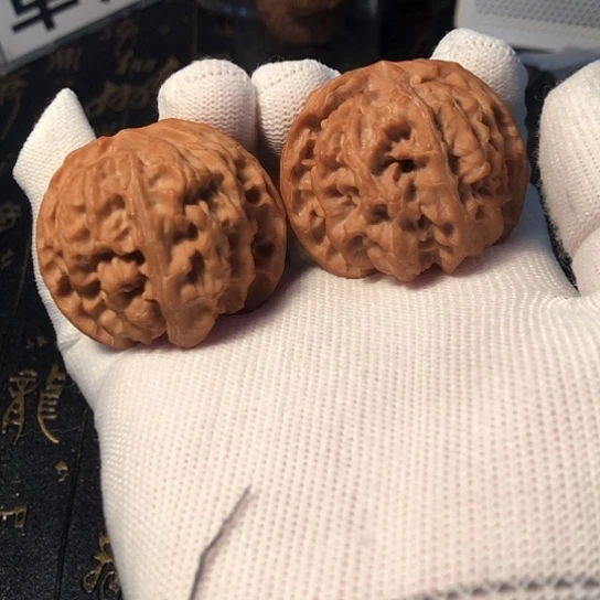 把件文玩核桃苹果园43mm