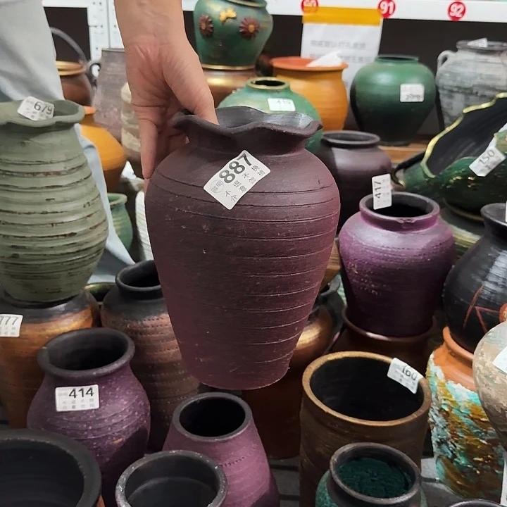 紫色花边887高度24口径13