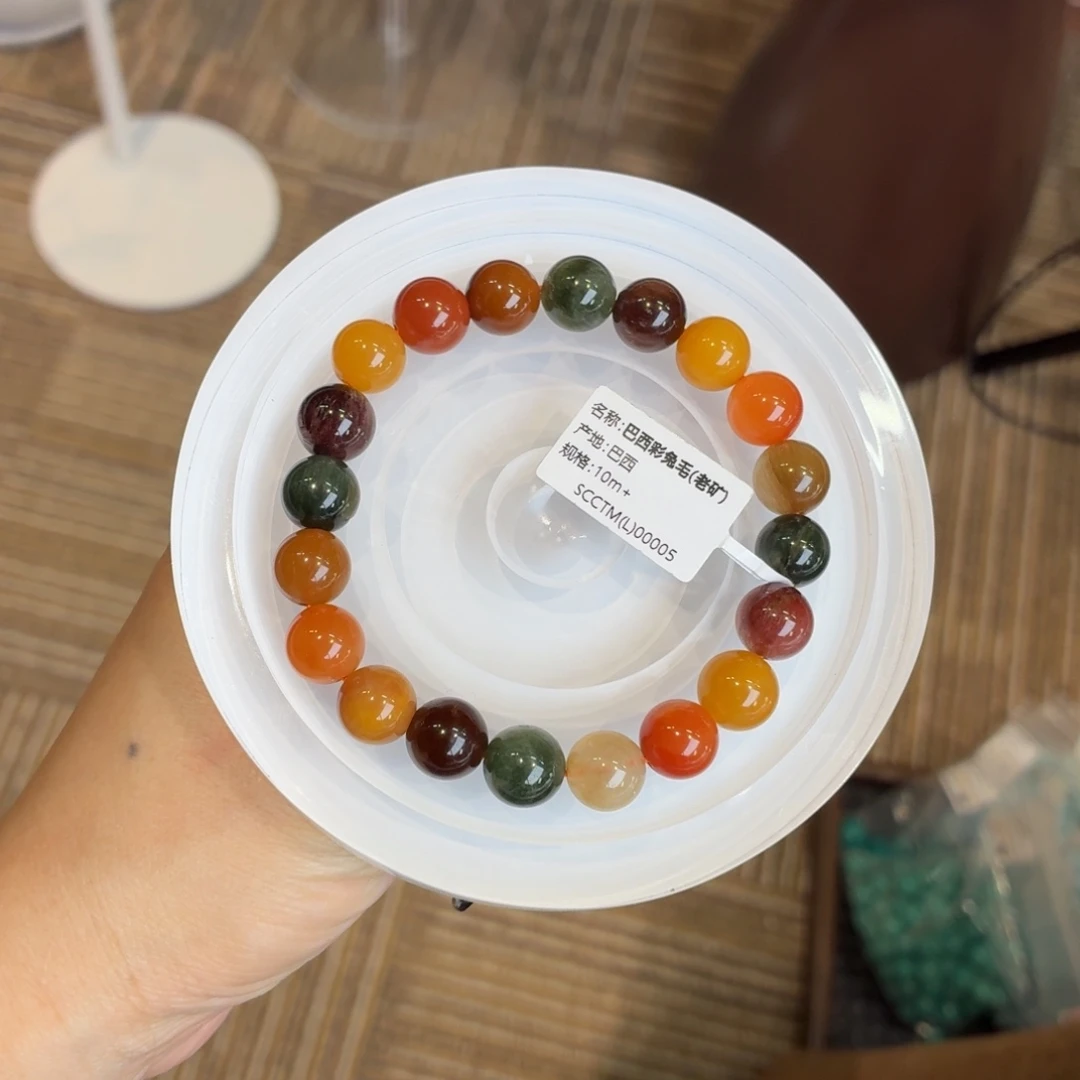 水晶未镶嵌手串彩兔毛10m+