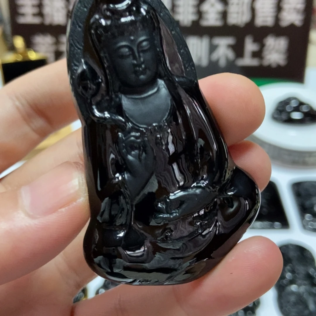 欢***逗颈饰未镶嵌翡翠观音