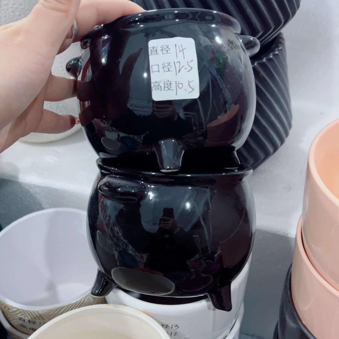 有孔，陶瓷花盆满10米包邮发货