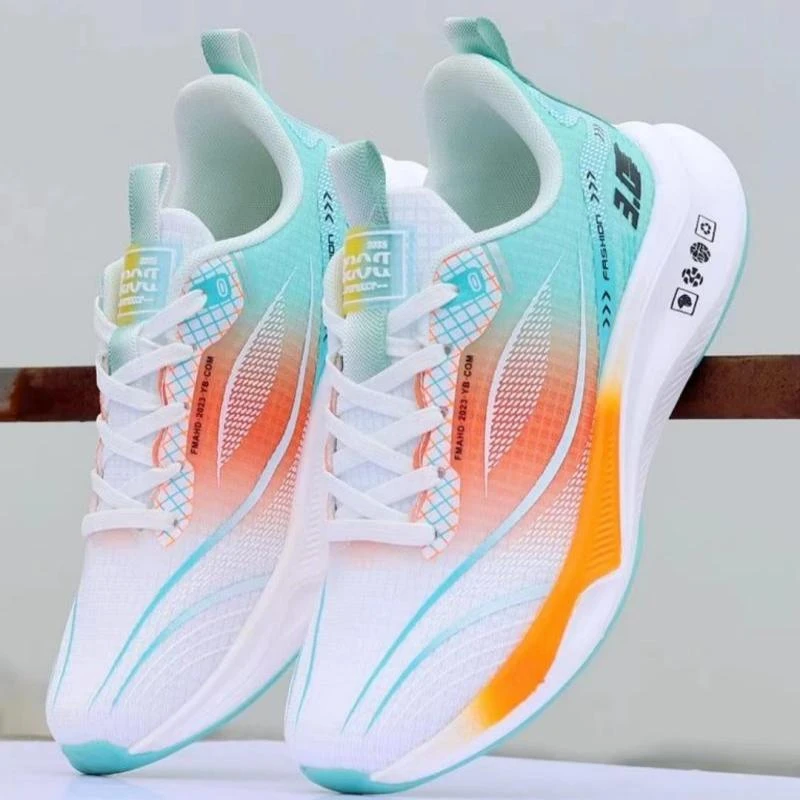 男士休闲运动鞋春秋季飞织透气韩版时尚软底百搭潮流轻便跑步潮鞋