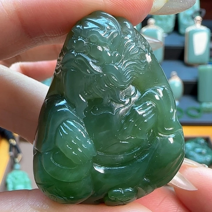 和田玉（碧玉）吊坠(不含链)未镶嵌