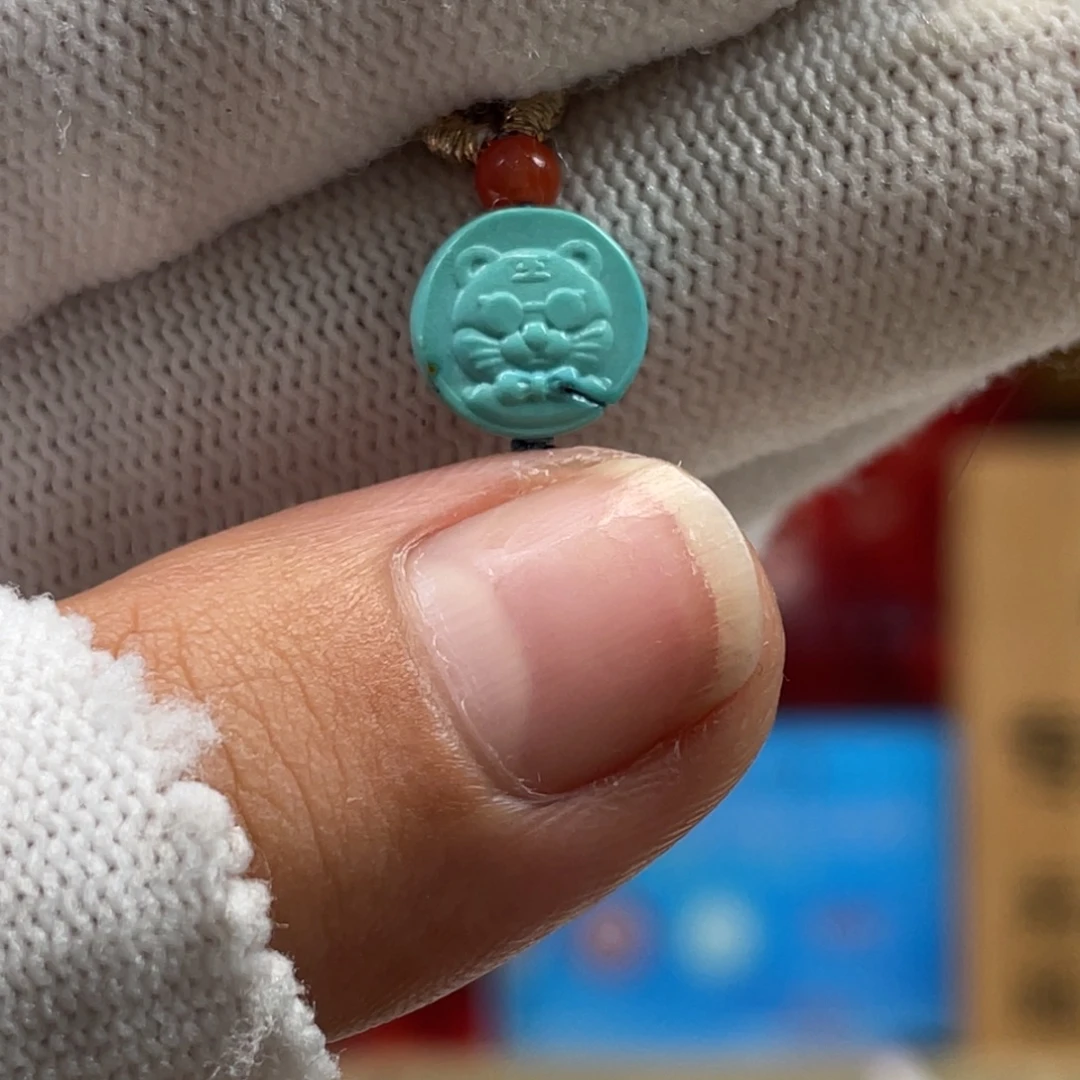 绿松石未镶嵌挂件