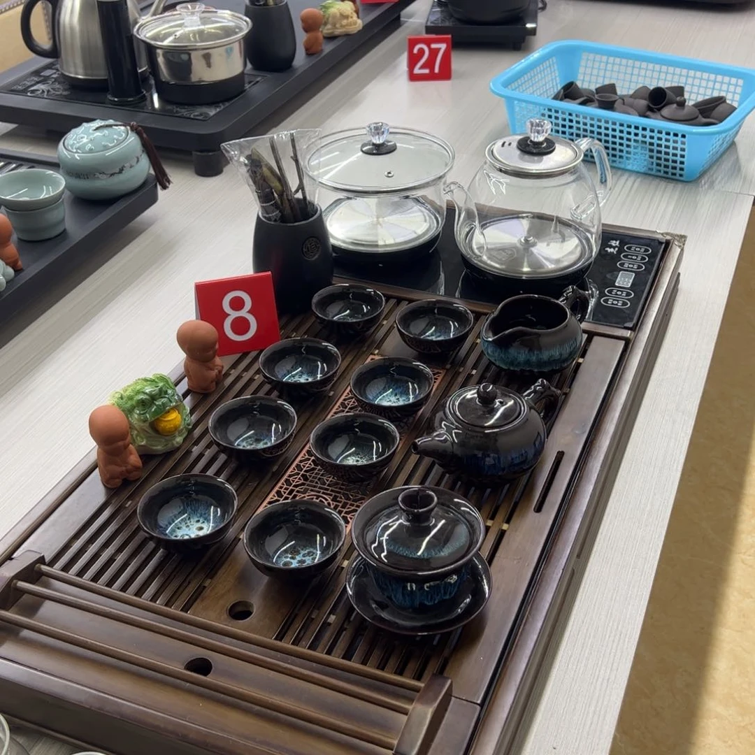 整套茶具套装家用全自动浪***头