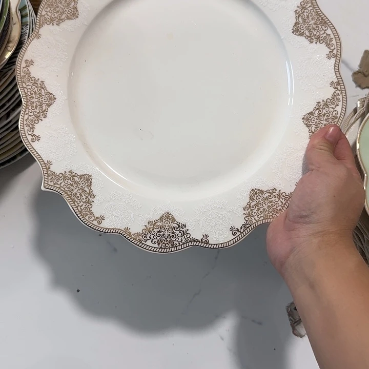 ****柔瓷10.5寸牛排盘35米两个