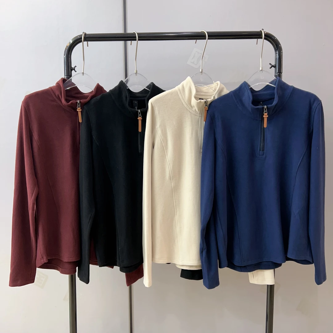 水淼25秋冬新款1875-休闲时尚-立领拉链小衫