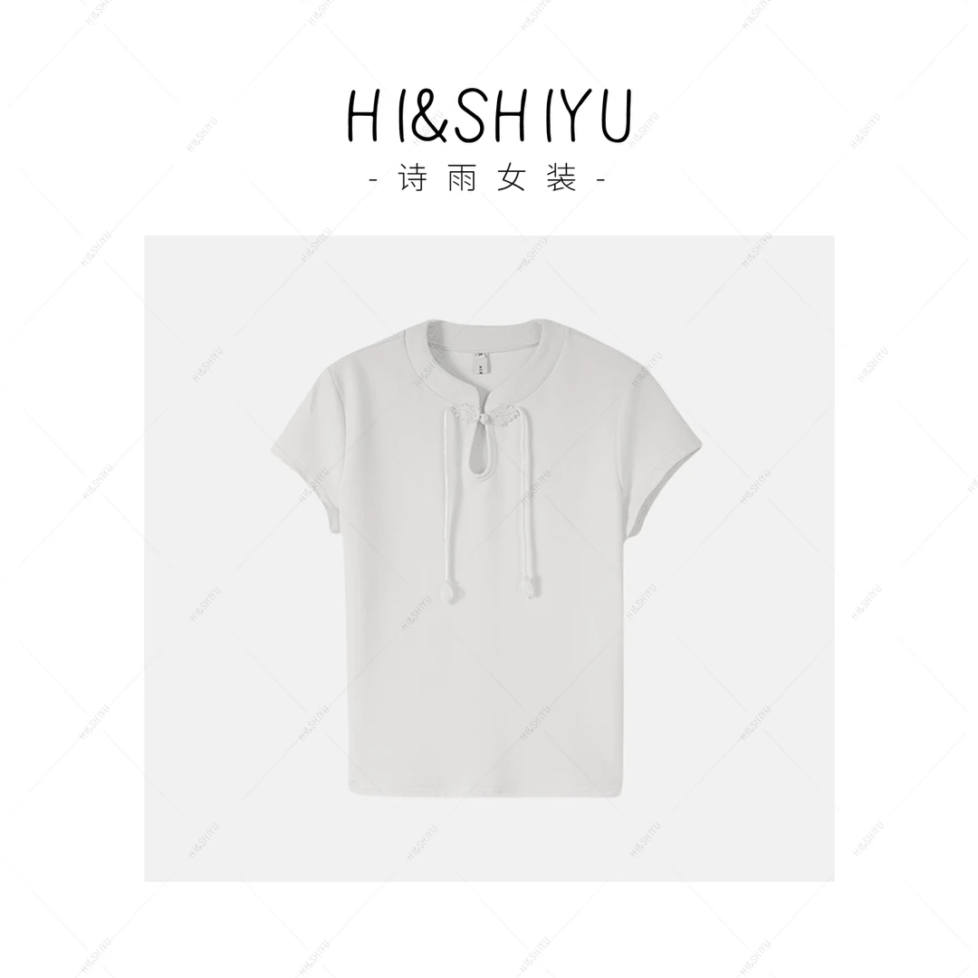 【直播】93071纯色时尚休闲百搭夏季休闲针织套头T恤