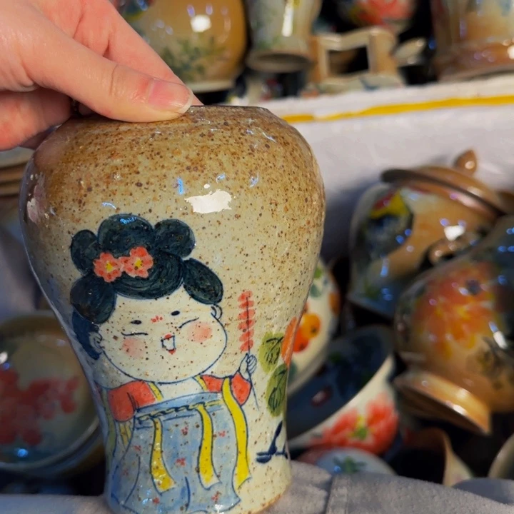 瓷片景德镇陶瓷手工手绘