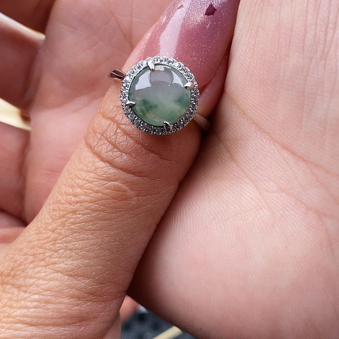 章***子翡翠未镶嵌戒指缅甸